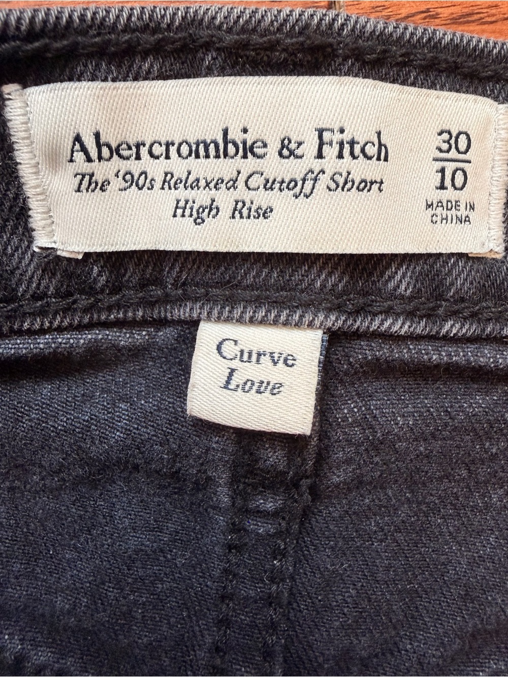 Abercrombie & Fitch Black Denim Jean Shorts - Picture 10 of 11